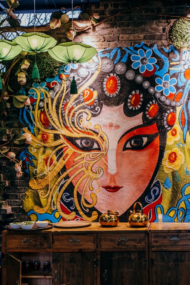 Design decorations traditional portrait