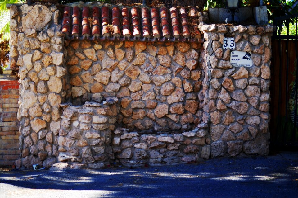 Old architecture wall
