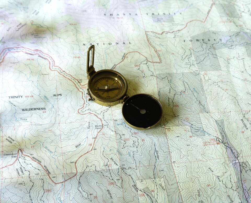 Compass brass compass vintage compass