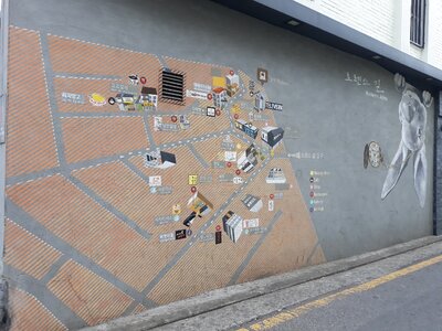 Street mural figure