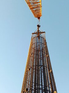 Vertical building construction site