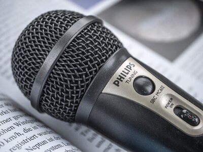 Record music microphone photo