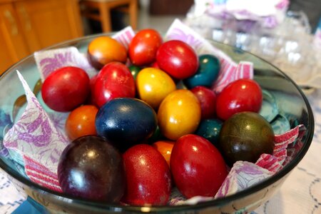 Eggs orthodox paschal eggs photo