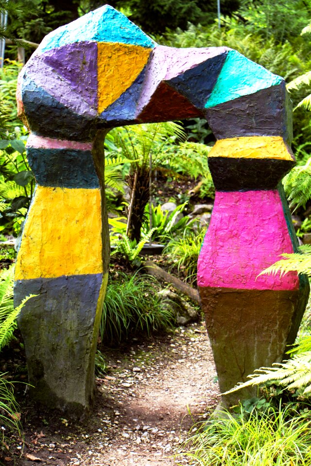 Colorful relax shrubs
