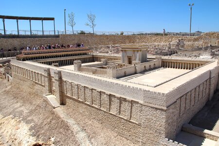 Architecture a scale model of the jerusalem