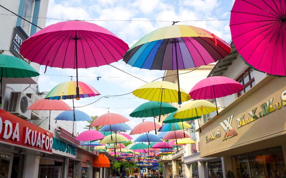 Umbrella tourism parasol