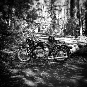 Vintage motorcycle r69s 1967 photo