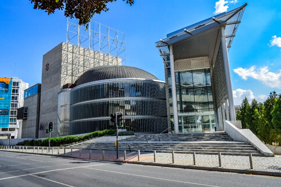 Modern city building
