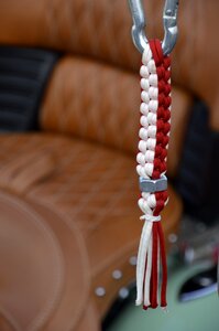 Scoubidou door key biker