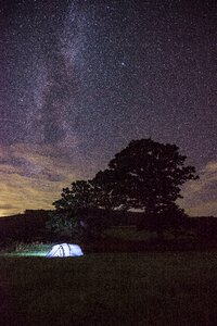 Sky milky way tent photo