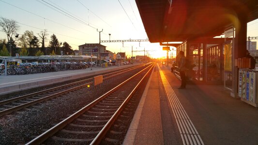 Sunrise railway Free photos