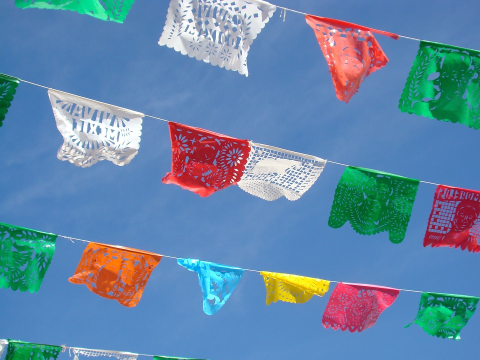 Paper colorful sky