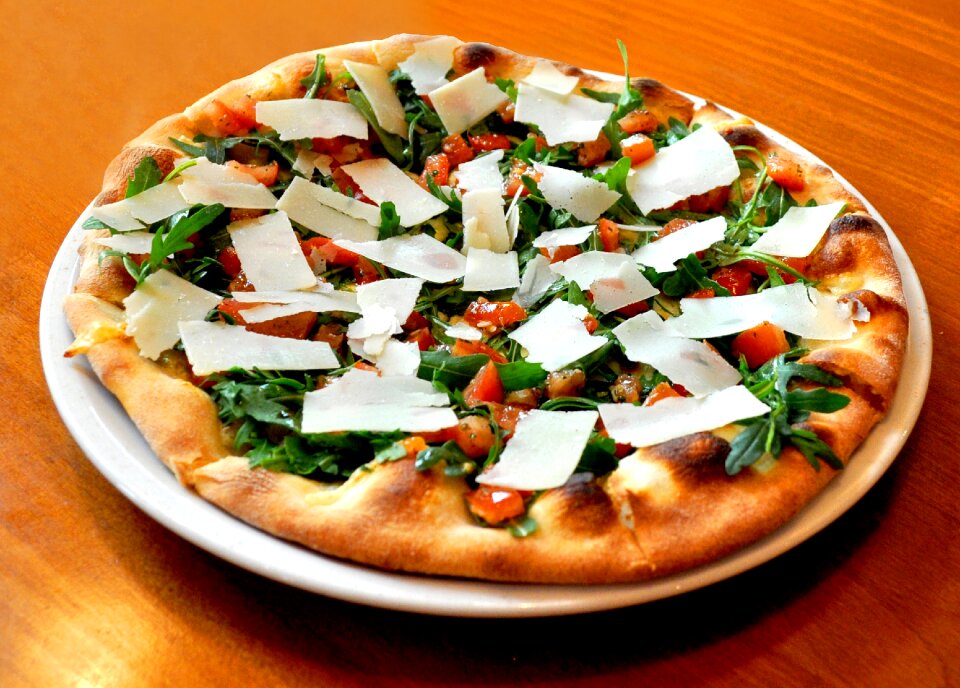 Meal pizza mozzarella