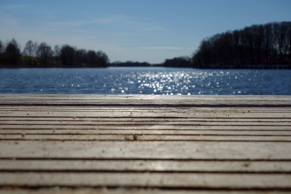 Lake reflection sparkle