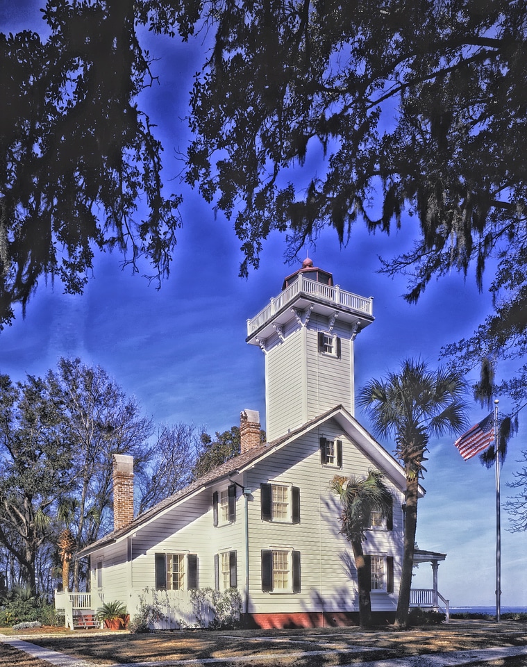 Architecture hdr american flag