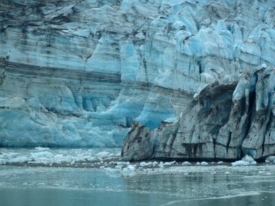 Nature frosty glacier