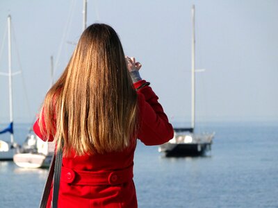 People long hair woman photo