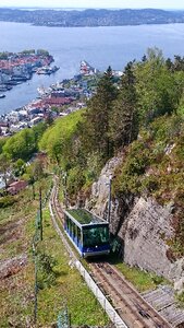 Panoramic harbour fjord photo