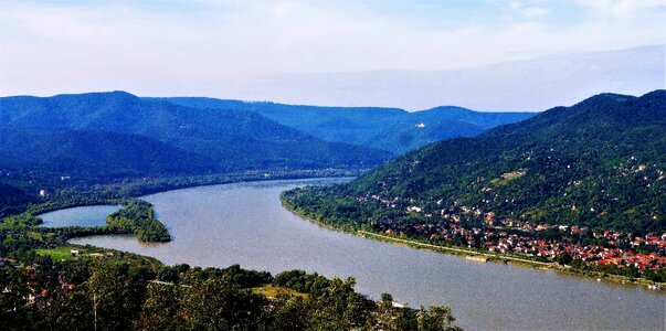 Danube river panoramic photo