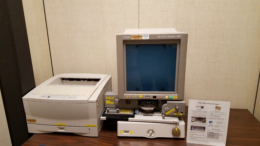 Microform scanner photo