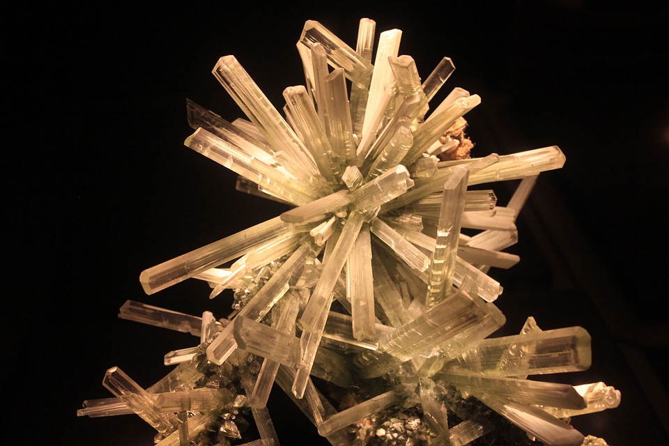 Rock stone crystals