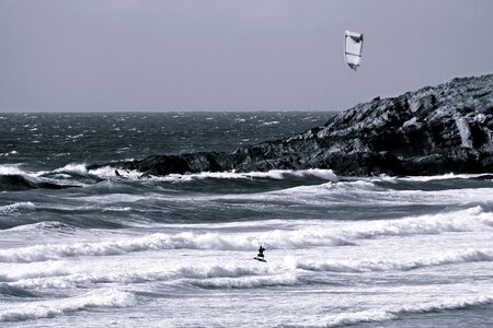 Coast wave wind surfing photo