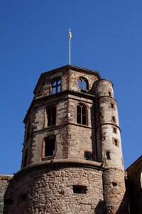 Sky castle bell tower photo