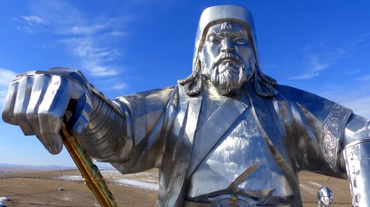 Travel monument dschinghis khan photo