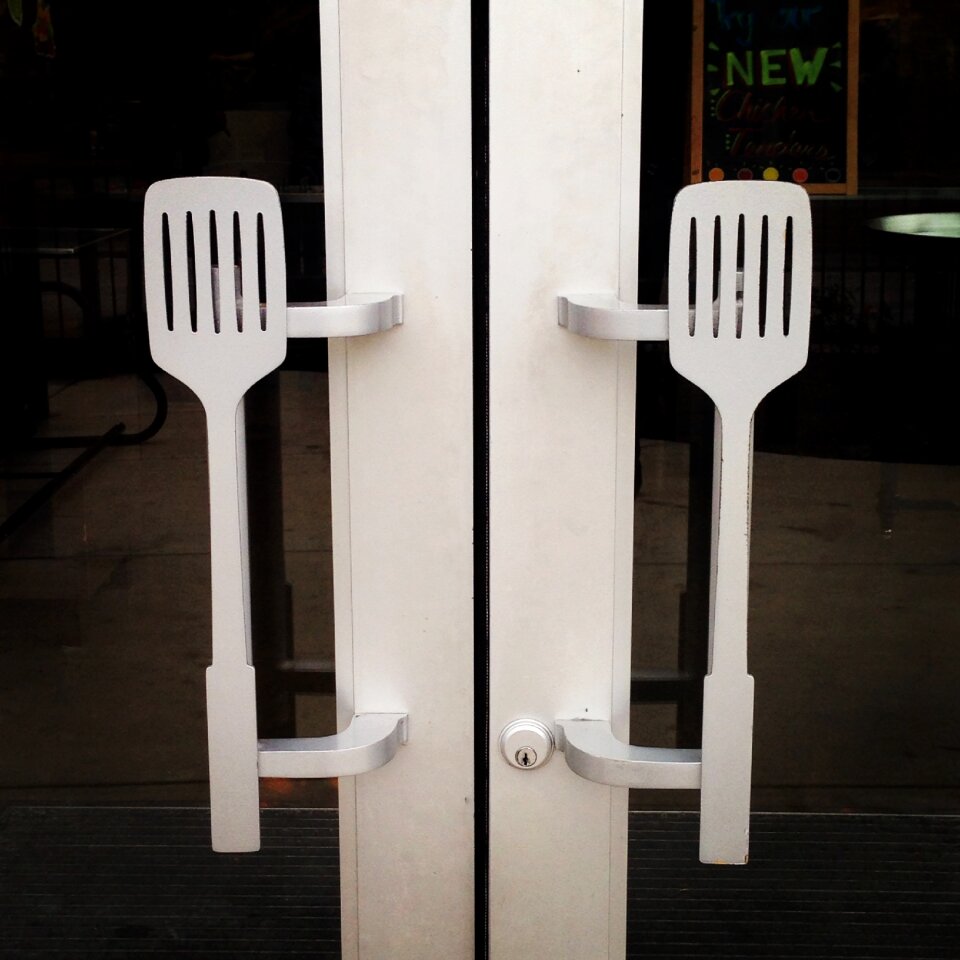 Restaurant entrance decor