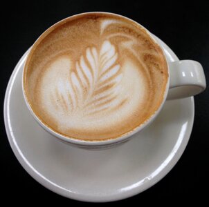 Espresso cup latte photo