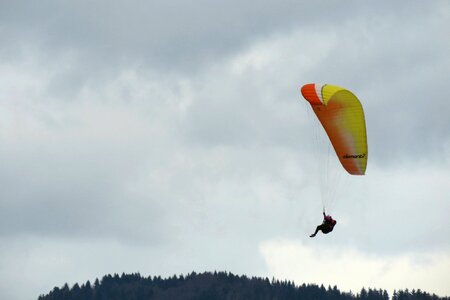 Paragliding flight fly