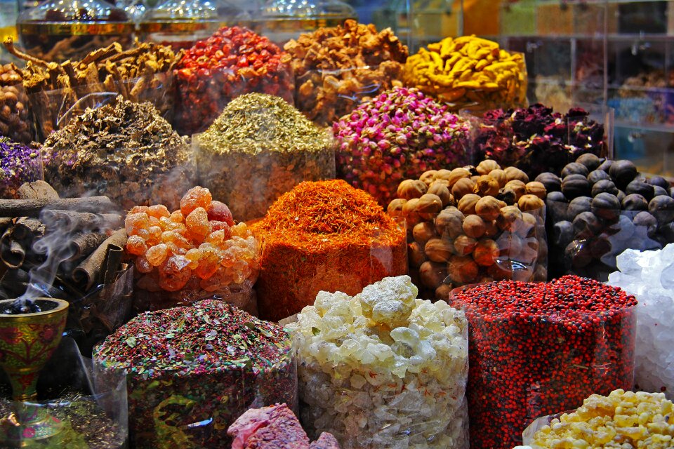 Colorful souq market