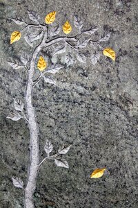 Stone tree branch