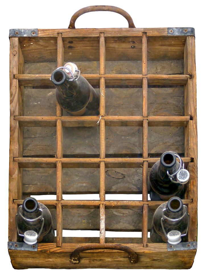 Beer bottles historically old