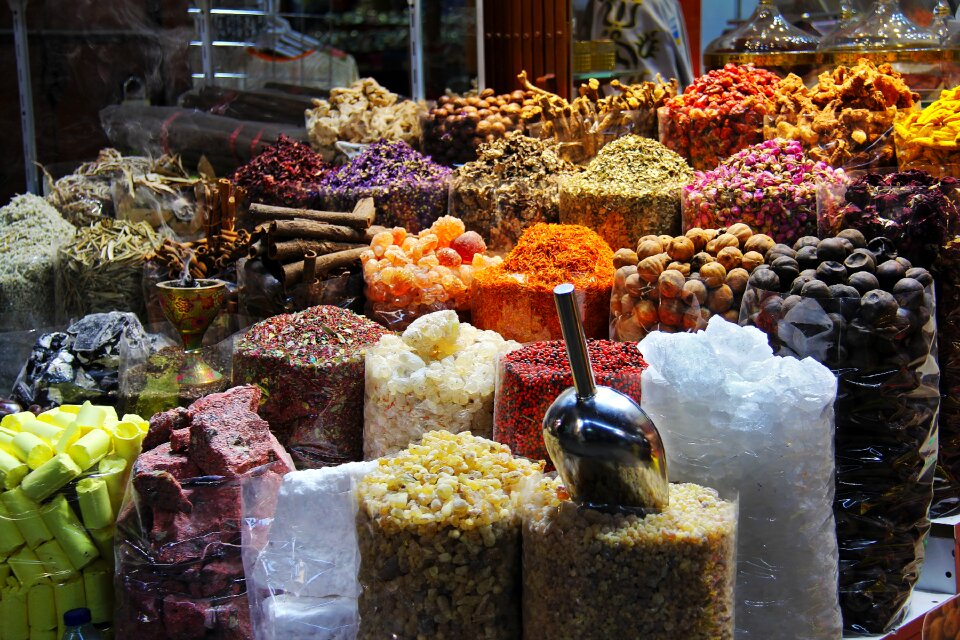 Colorful souq market