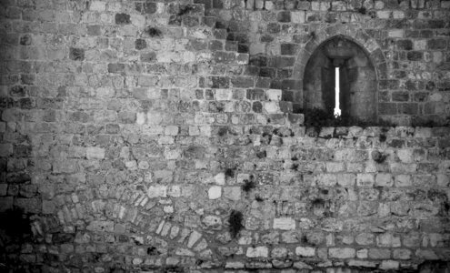 Old jerusalem wall stone photo
