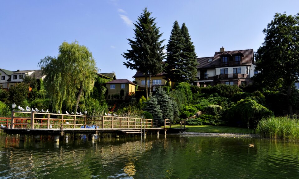 Lake architecture summer