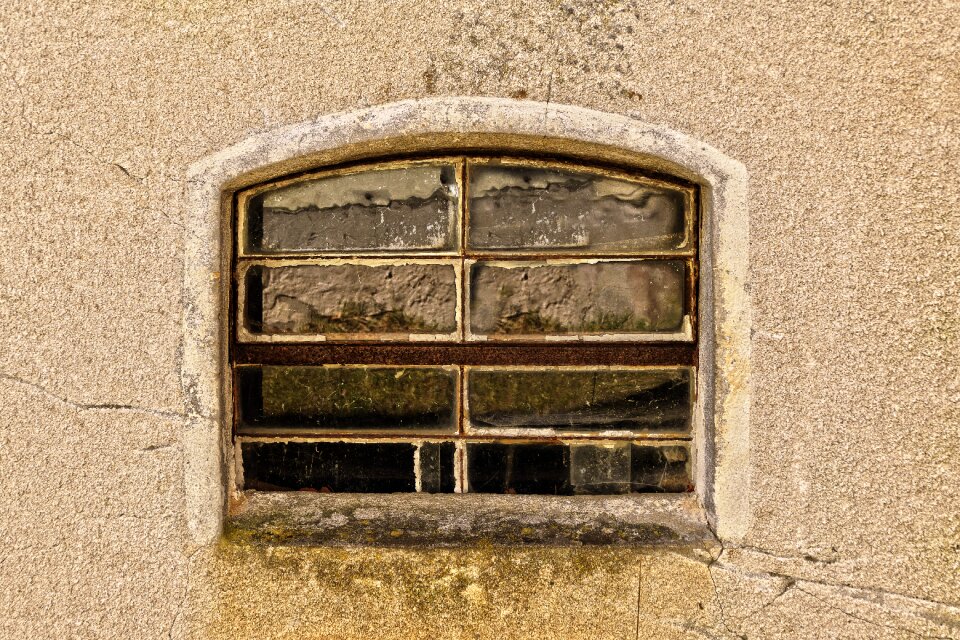 Wall facade weathered