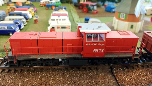 Vehicle railway line miniature