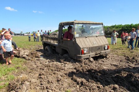 Mud people demonstration photo