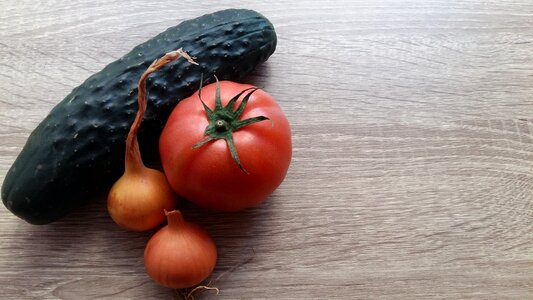 Vegetable recipe background photo