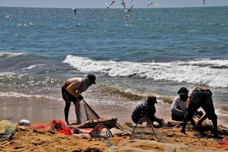 Beach network the fisherman photo