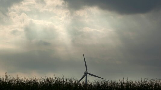 Landscape wind mill nature photo