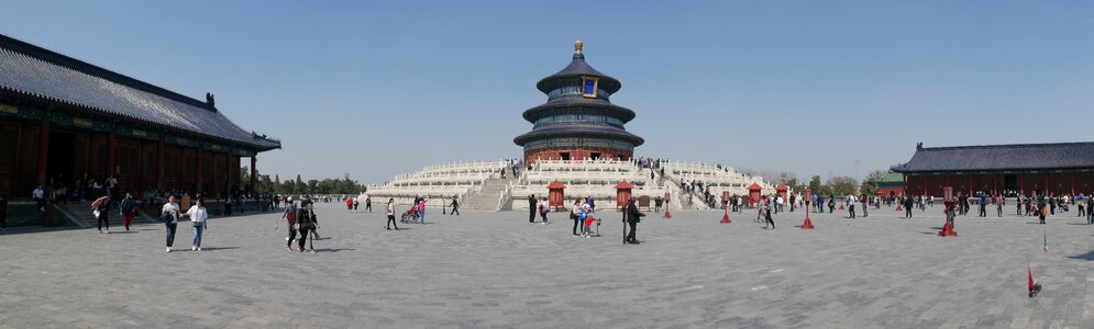 Panoramic image china asia photo