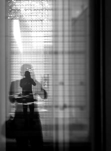 Monochrome window abstract