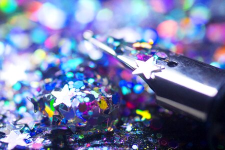 Bokeh write glitter