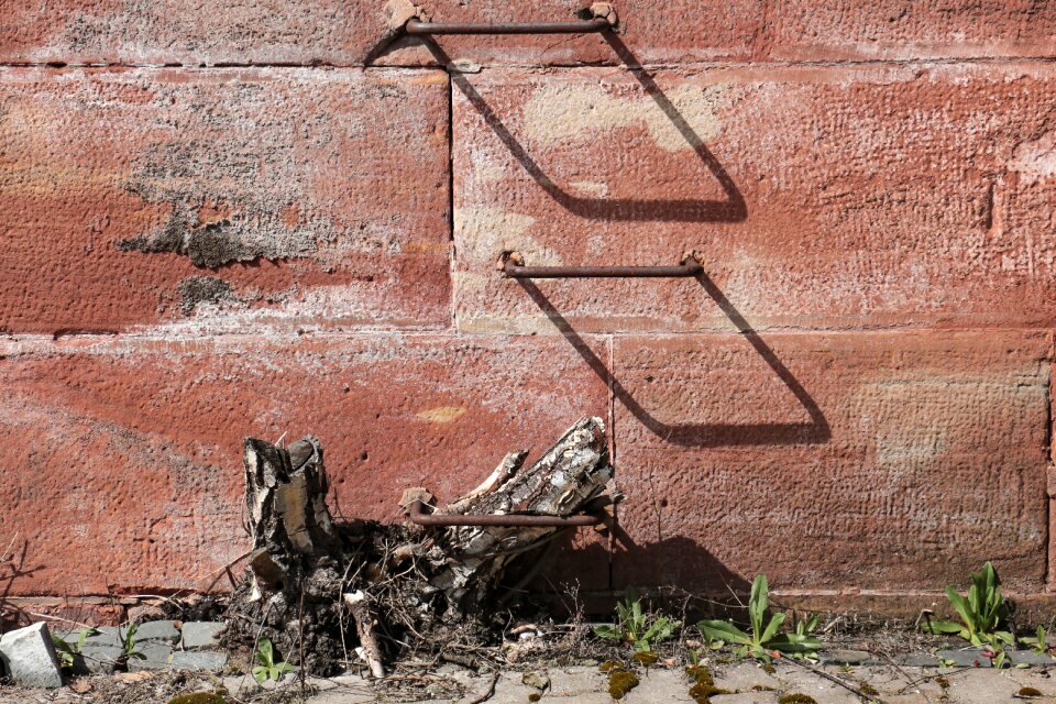Wall old sand stone