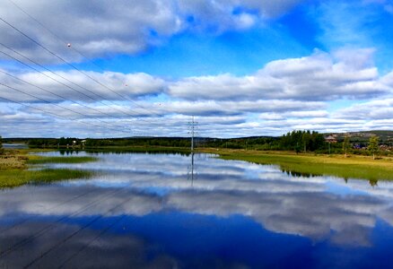 Nature lake reflection photo