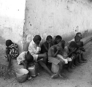 Group together prayer africa photo