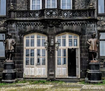 Building old facade photo